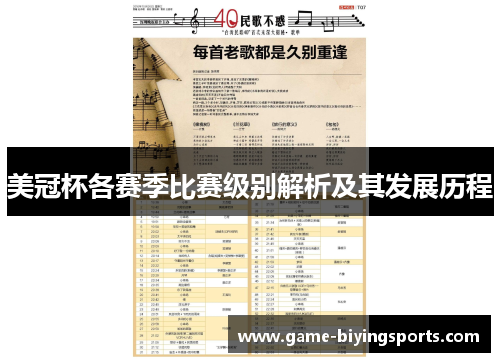 美冠杯各赛季比赛级别解析及其发展历程
